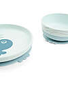 Done By Deer Foodie Meal Set - Plate Bowl and Cup - Wally - Blue - 100% Food-Grade PP Meal Sets
