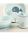 Done By Deer Foodie Meal Set - Plate Bowl and Cup - Wally - Blue - 100% Food-Grade PP Meal Sets