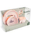 Done By Deer Foodie Meal Set - Plate Bowl and Cup - Wally - Powder Pink - 100% Food-Grade PP Meal Sets