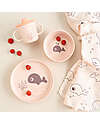 Done By Deer Foodie Meal Set - Plate Bowl and Cup - Wally - Powder Pink - 100% Food-Grade PP Meal Sets