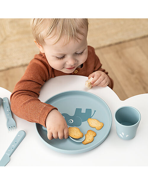 Done By Deer Foodie Mini Cup - Elphee Blue - 100% Food-Grade PP Beakers