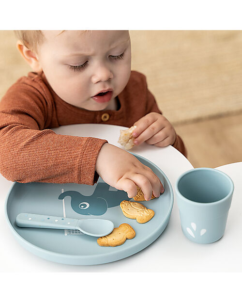 Done By Deer Foodie Mini Cup - Elphee Blue - 100% Food-Grade PP Beakers