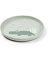 Done By Deer Foodie Plate - Croco Green - 100% Food-Grade PP Bowls & Plates