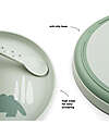 Done By Deer Foodie Plate - Croco Green - 100% Food-Grade PP Bowls & Plates