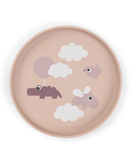 Done By Deer Foodie Plate - Happy Clouds Powder - 100% Food-Grade PP Bowls & Plates