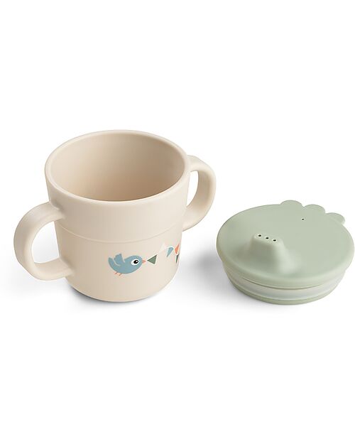 Done By Deer Foodie Spout Cup 215 ml - Celebration - Sand - 100% Food Grade PP Cups