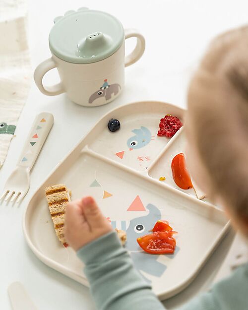 Done By Deer Foodie Spout Cup 215 ml - Celebration - Sand - 100% Food Grade PP Cups