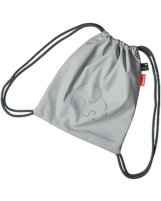 Done By Deer Gymbag Elphee, Grey - Made with recycled PET bottles! Small Backpacks