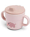 Done By Deer Handle Spout Cup - Tiny Farm - Powder - 100% Food Grade Silicone Cups