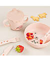 Done By Deer Handle Spout Cup - Tiny Farm - Powder - 100% Food Grade Silicone Cups