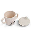 Done By Deer Handle Spout Cup - Tiny Farm - Sand - 100% Food Grade Silicone Cups