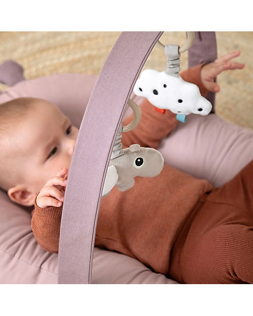 Done By Deer Hanging Activity Toy 2 pcs - Happy Clouds - Sand - 0+ Newborn Toys_