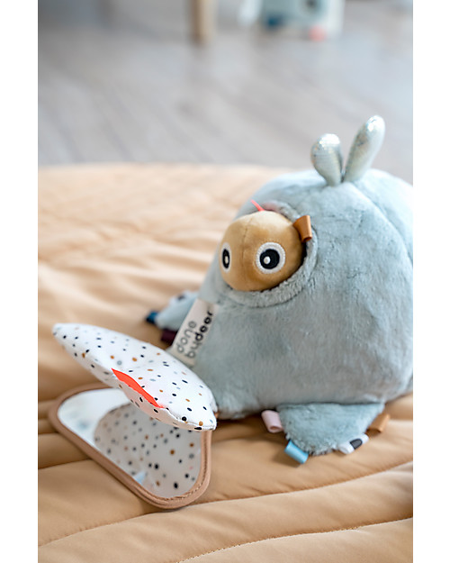 Done By Deer Hide and Seek Activity toy - Wally - Blue - 0+ Rattles