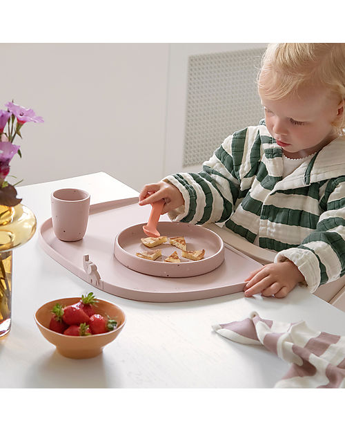 Done By Deer High Edge Silicone Placemat - Elphee - Cipria Placemat