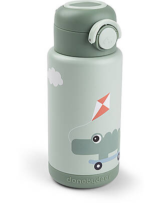 Done By Deer Insulated Bottle for Kids - Playground - Green Thermos Bottles