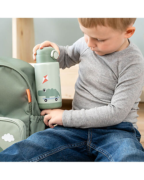 Done By Deer Insulated Bottle for Kids - Playground - Green Thermos Bottles