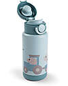 Done By Deer Insulated Bottle for Kids - Tiny Farm - Blu Thermos Bottles