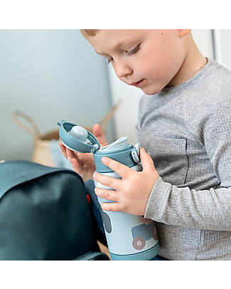 Done By Deer Insulated Bottle for Kids - Tiny Farm - Blu Thermos Bottles