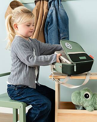 Done By Deer Insulated Lunch Bag - Tiny Trails - Green - 4 L Thermal Containers