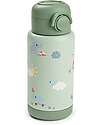 Done By Deer Insulated Straw Bottle - Playground - Green - 340 ml - 7,5 x 19 cm Thermos Bottles