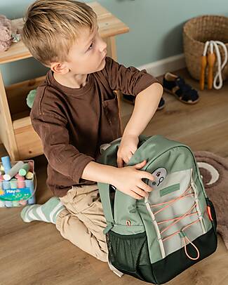 Done By Deer Junior Backpack - Tiny Trails - Green - 13 L Kindergarten Backpacks