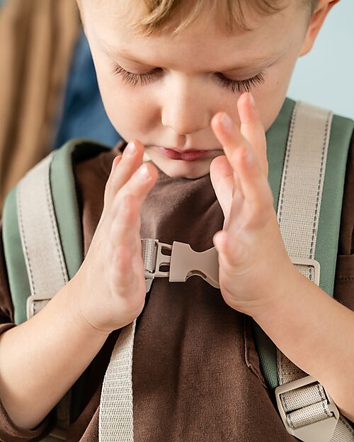 Done By Deer Junior Backpack - Tiny Trails - Green - 13 L Kindergarten Backpacks