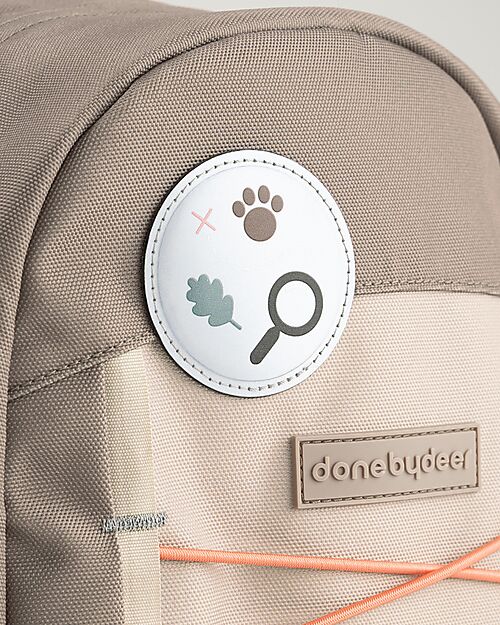 Done By Deer Junior Backpack - Tiny Trails - Sand - 13 L Kindergarten Backpacks