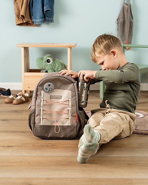 Done By Deer Junior Backpack - Tiny Trails - Sand - 13 L Kindergarten Backpacks