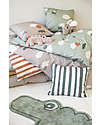Done By Deer Junior Bed Linen - Happy Clouds - Green - 100% Organic Cotton Duvet Sets