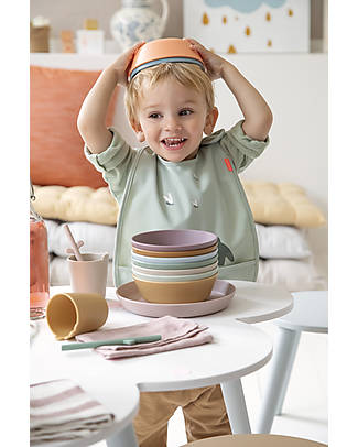 Done By Deer Kiddish Bowl - Raffi - Mustard - 100% Recyclable Food-Grade PP Bowls & Plates