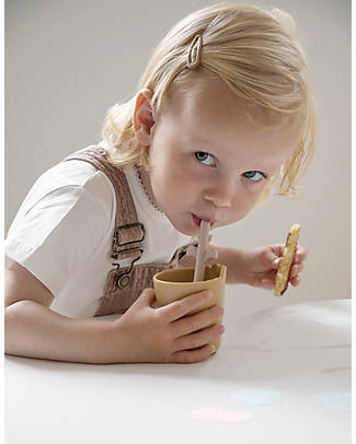 Done By Deer Kiddish Mini Mug - Croco - Mustard - 100% Recyclable Melamine-free Beakers