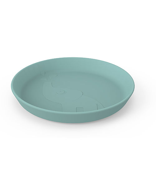 Done By Deer Kiddish Plate - Elphee - Blue - 100% Recyclable Melamine-free Bowls & Plates