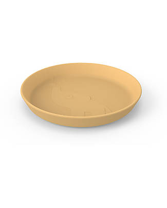 Done By Deer Kiddish Plate - Elphee - Mustard - 100% Recyclable Melamine-free Bowls & Plates