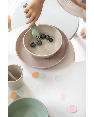 Done By Deer Kiddish Plate - Elphee - Powder - 100% Recyclable Melamine-free Bowls & Plates