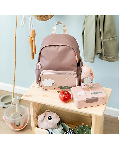 Done By Deer Kids Backpack - Tiny Farm - Powder - 7.5L Kindergarten Backpacks