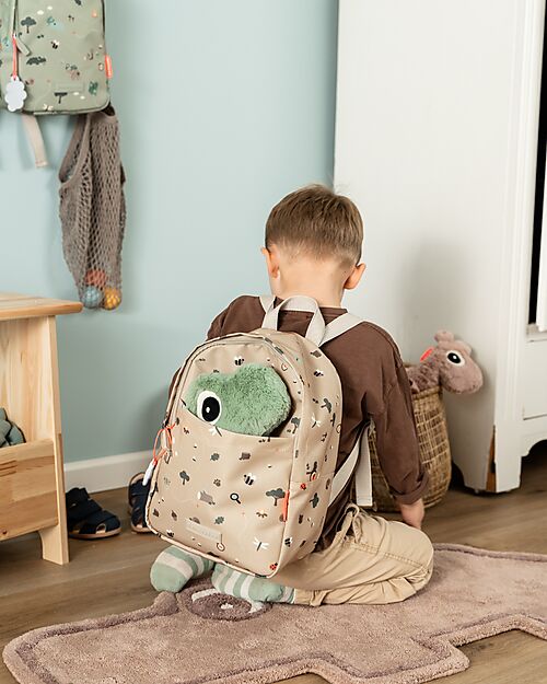 Done By Deer Kids Backpack - Tiny Trails - Sand - 7,5 L Kindergarten Backpacks