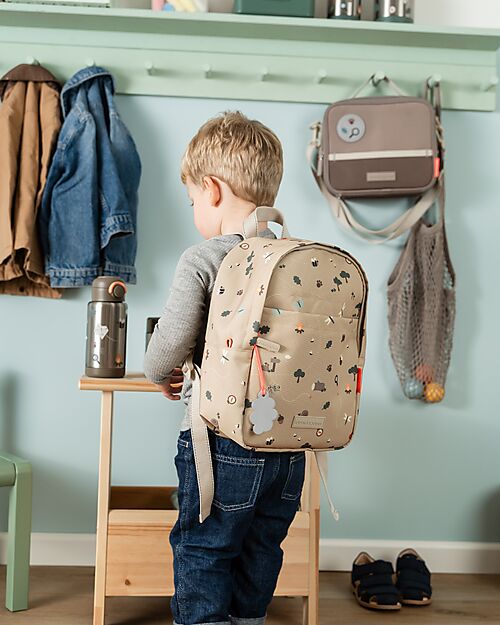 Done By Deer Kids Backpack - Tiny Trails - Sand - 7,5 L Kindergarten Backpacks