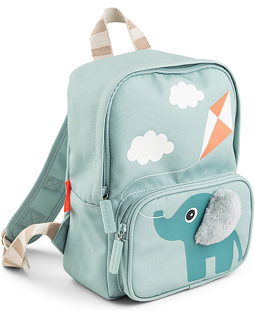 Done By Deer Kids Canvas Elphee Backpack - Blue - 20x26 cm Kindergarten Backpacks
