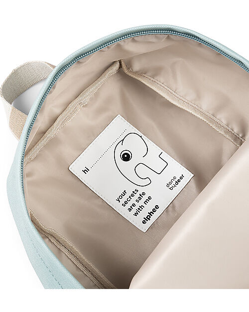 Done By Deer Kids Canvas Elphee Backpack - Blue - 20x26 cm Kindergarten Backpacks