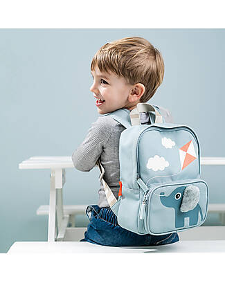 Done By Deer Kids Canvas Elphee Backpack - Blue - 20x26 cm Kindergarten Backpacks