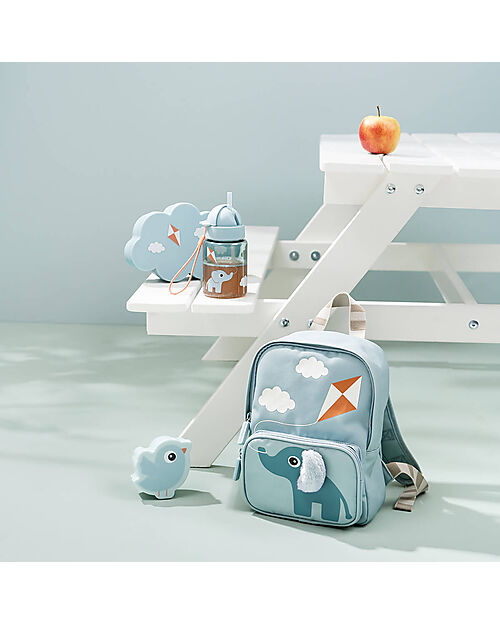 Done By Deer Kids Canvas Elphee Backpack - Blue - 20x26 cm Kindergarten Backpacks