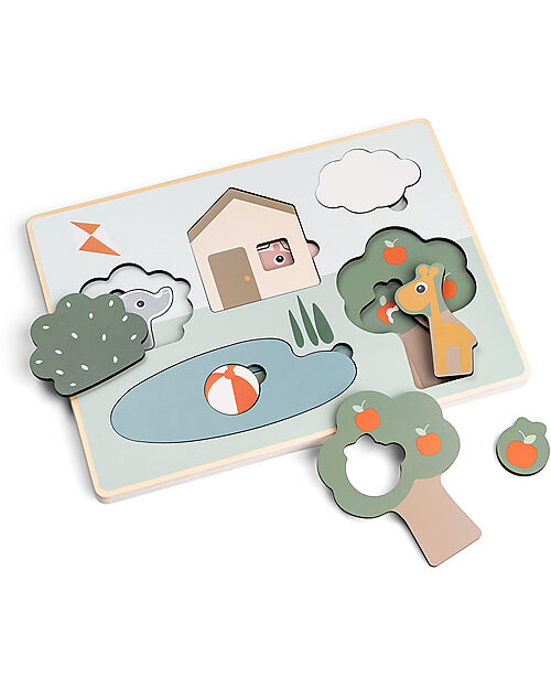 Done By Deer Layer Puzzle - Deer Friends - Colour Mix - 18M+ Wooden Stacking Toys