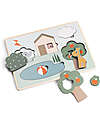 Done By Deer Layer Puzzle - Deer Friends - Colour Mix - 18M+ Wooden Stacking Toys