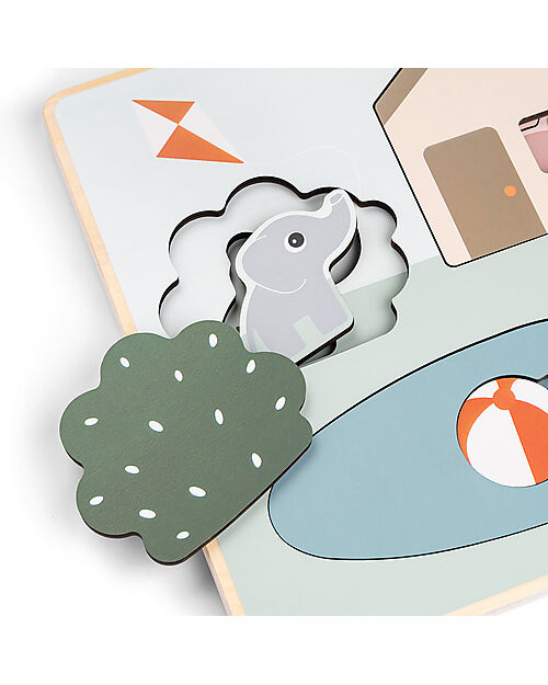 Done By Deer Layer Puzzle - Deer Friends - Colour Mix - 18M+ Wooden Stacking Toys