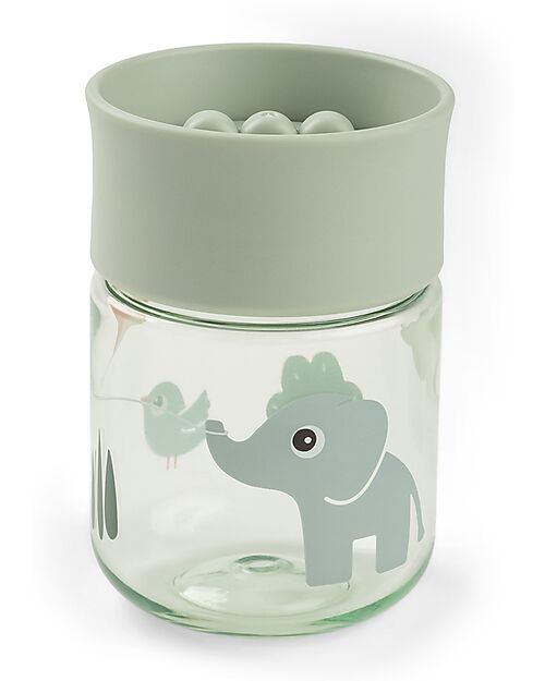 Done By Deer Learning Cup with 360° Drinking Rim - Spill-Free - Playground - Green - 260 ml - 9m+ Cups