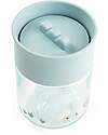 Done By Deer Learning Cup with 360° Drinking Rim - Spill-Free - Tiny Farm - Blue - 260 ml - 9m+ Cups