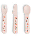 Done By Deer Learning Cutlery Set - Tiny Farm - Powder Cutlery