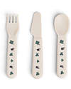 Done By Deer Learning Cutlery Set - Tiny Farm - Sand Cutlery