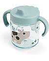 Done By Deer Learning Spout Cup with Anti-slip Handles 260 ml - Tiny Farm - Blue Cups