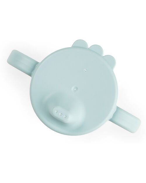 Done By Deer Learning Spout Cup with Anti-slip Handles 260 ml - Tiny Farm - Blue Cups